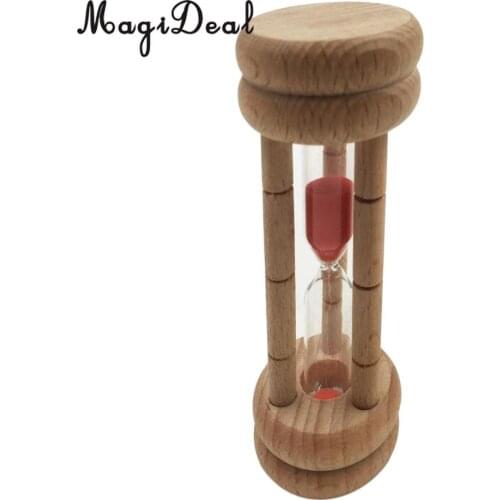 MagiDeal 3 Minute Hourglass Wood Sand Timer For Kitchen Cooking or Kids Learning