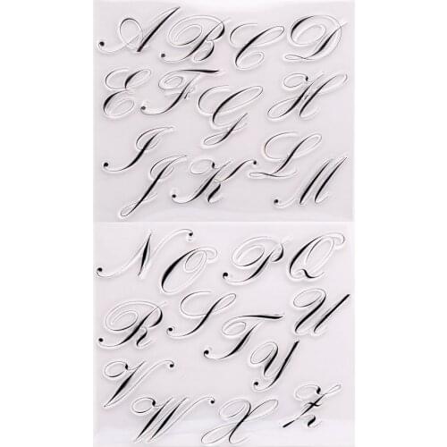 T1780 letter Grass Silicone Clear Stamps For Scrapbooking DIY Album Cards Scrapbook Transparent Stamp Rubber Stamp 18X21cm