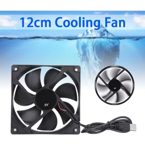 1PC CPU Heat Sink Fans PC Case Cooler Black Silent Cooling Fan For Desktop Computer Components 12 X12X2.5CM