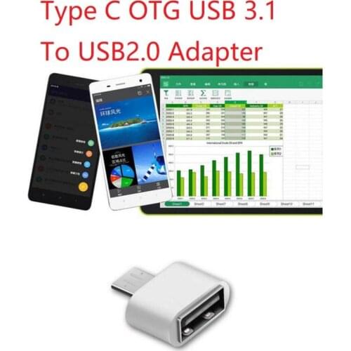 1pcs Type C OTG USB 3.1 To USB2.0 Adapter Connector High Speed Certified Cell Phone Accessories For Samsung Huawei Phone
