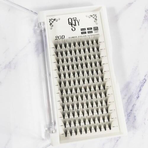 0.07C 20D Women False Eyelashes Wave Individual Eyelash Extension Of Mink Black Soft Natural False Eye Lashes Makeup Tools