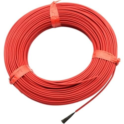 1Roll 20M 12K 33Ohm Infrared Heating Floor Heating Cable System 3.0mm Ptfe Carbon Fiber Wire Electric Floor Hotline Thickening