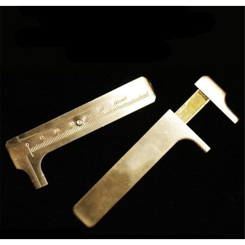 1 pcs New 3" (80mm) Solid Brass Vernier Caliper SAE & Metric Office School Supplies