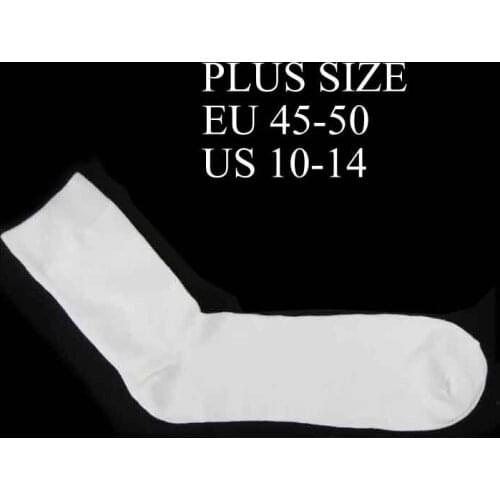 6 Pairs Extra Large European Version 100 Cotton Male Mens Plus Size Thin Blue Black White Socks big Size XL 45 46 47 48 49 50
