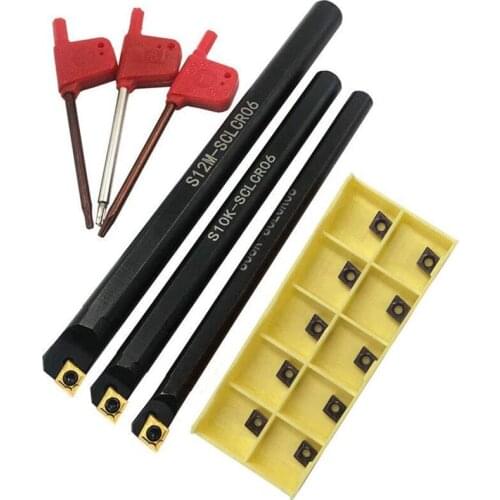 95 Degree S08K/S10K/S12M-SCLCR06 Internal Turning Boring Bar CCMT060204 Carbide Inserts for Machining Steel Parts