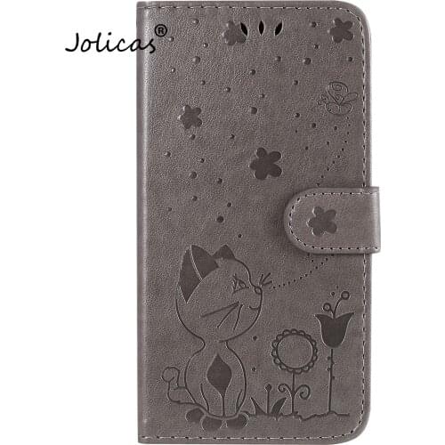 Gray PU Leather Book Wallet Phone Bag For cover Samsung J3 2015 And 2016 Protective Cases Covers sFor Galaxy J3 para Portable