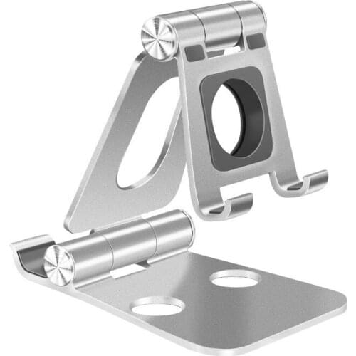 E-commerce aluminum alloy folding mobile phone holder, online class desktop live broadcast multi-function mobile phone holder