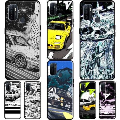 Initial D Mountain Drift Racing For OPPO A5 A9 A31 A53 2020 A1K A5S A15 A52 A72 A83 A91 F5 F7 Reno 2 Z 4 Pro Phone Case