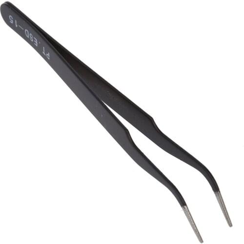 Curved Tweezers Jewelers Craft Hobby Beading Hand Tool