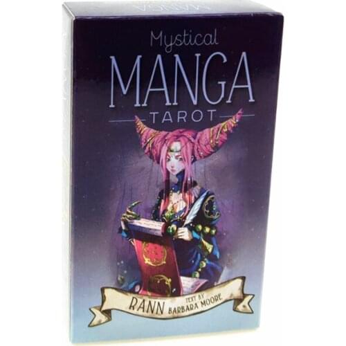 78pcs Tarot Cards Mystical Manga Tarot Cards Party Tarot Deck Supplies English Board Game Party Playing Cards With PDF Guidebook