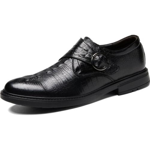 Mens Brand Leather Formal Shoes Lace Up dress shoes Oxfords Fashion Retro Shoes Elegant work Footwear Business Formal Shoes