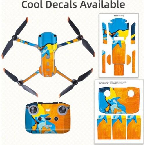 Sticker For DJI Air 2S PVC Stickers Body Battery Drone Arm Remote Control Protective Sticker For Mavic Air 2S Drone Accessories