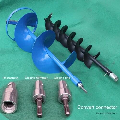 60mm Drill Bit Single Double For Gasoline Drill Electric Hammer & Water Borer Accessories Earth Drill Blade Earth Auger Head New