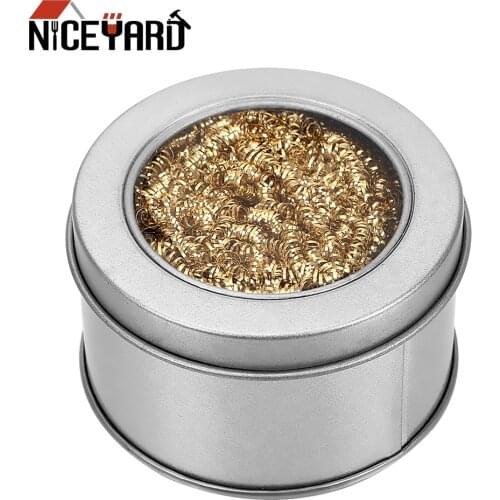 NICEYARD Welding Soldering Iron Tip Cleaner Wiping Auxiliary Tool Copper Wire Mould Welding Cleaning Ball Mechanical Accessories