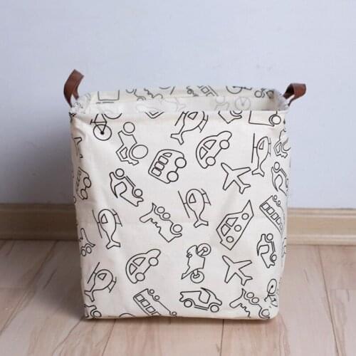 New Large Laundry Bag Clothes Storage Baskets Home Clothes Print Bags Kids Toy Storage Household Folding Laundry Basket