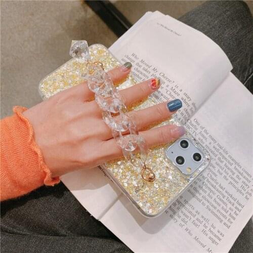 Luxury Fashion Diamond Crystal Bracelet Hand Chain Bling Glitter Soft Case Cover For Iphone 11 Pro XS Max XR X 8 7 6 6S Plus SE