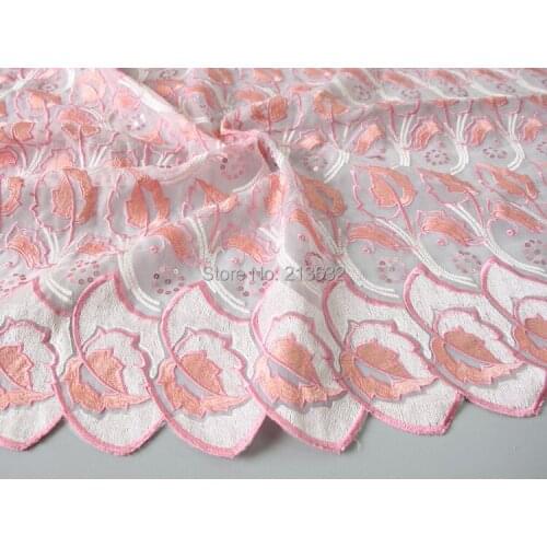 Tulle POp121-8A textile people thread sequins embroidery wide sealing the flat spot water soluble embroidery african fabric yarn