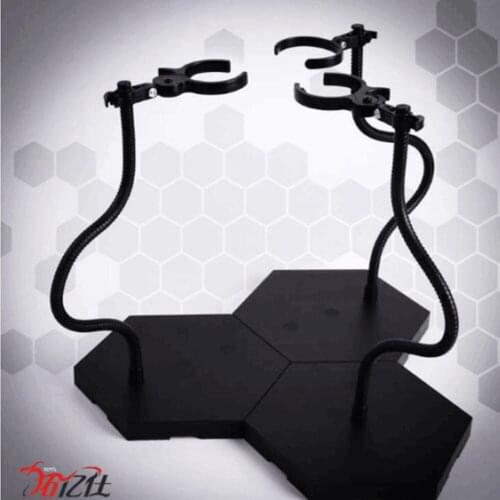 1 pcs Black Snake Bone Universal Posable Stand Bracket Fit 1/6 1/9 1/12 Figure
