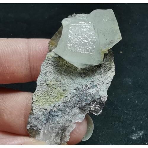 14.7gRare natural calcite crystal quartz stone symbiotic energy healing gem decoration