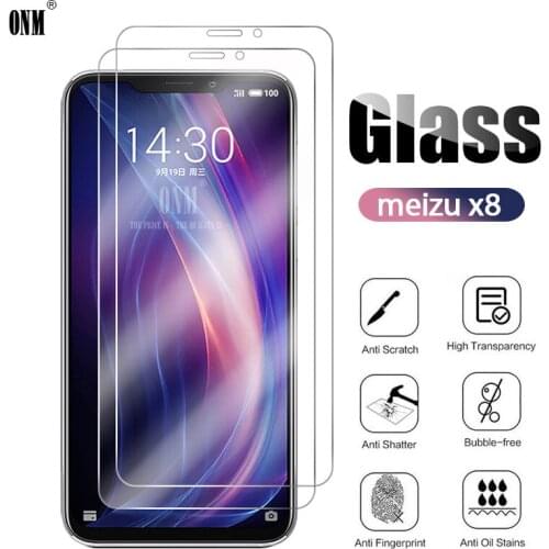 2Pcs Tempered Glass For Meizu X8 Screen Protector Meizu X8 Protective Glass Film