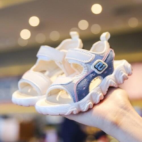 2020 Summer Kids Sandals Child Casual Sport Shoes Boys Girls Beach Sandals Children Sneakers White Black Toddler Outdoor Sandals