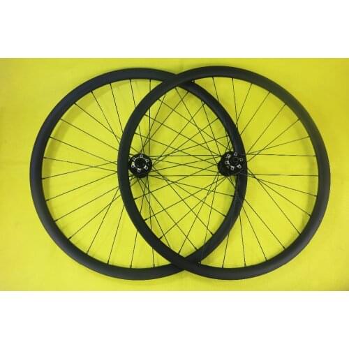 29er MTB XC 28mm x 28mm asymmetric hookless carbon wheelset 24H 28H 32H Novatec D791SB D792SB woods gravel bicycle wheels