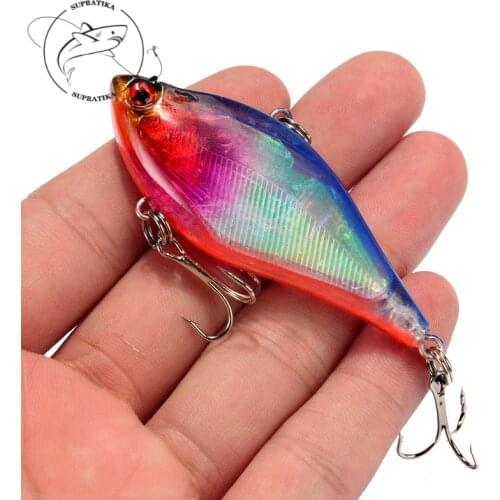 3D Eyes Anti-Corrosion Freshwater Fishing Lure Hard Bait Artificial Sinking VIB13g/6cm High Quality Plastic Fishing Bait