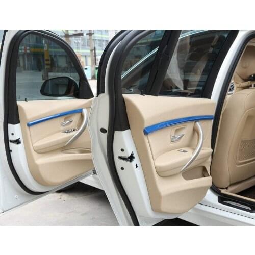 For BMW 3 Series GT F34 2013-2018 ABS Chrome Car Door Interior Decoration Strips Trim 4pcs