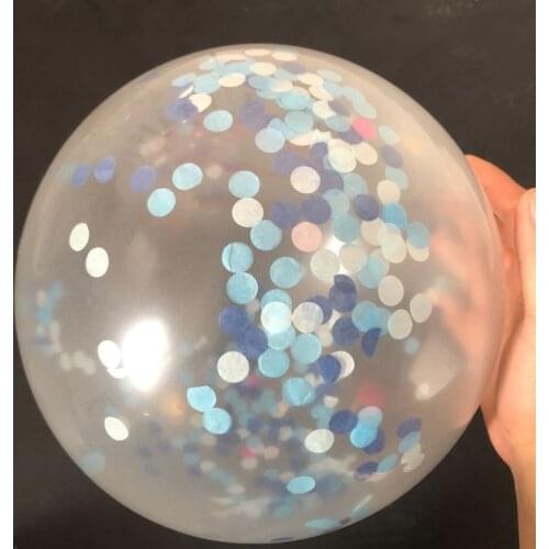 12pcs 12inch Confetti Latex Balloons 1cm Gold Pink Blue Black Confetti For Wedding Birthday Party Decoration Kids Helium Ballons