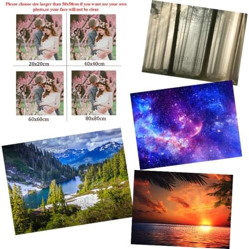 5D Diamond Painting New Product Diy Full Diamond Green Mountains and Green Water Summer Beach Home Decoration Cross Stitch Kit