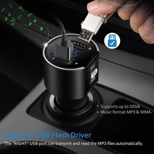 Dual USB Charger Car FM Transmitter Bluetooth Brand New Fashion Durable