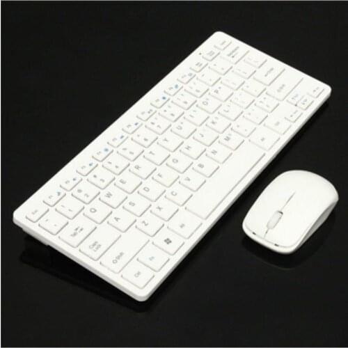 Kingboss K-03 Mini Wireless Wireless Keyboard Mouse Set 2.4 Ghz White