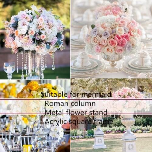 Large artificial flower ball silk table flower center for party activities wedding decoration various flower devices