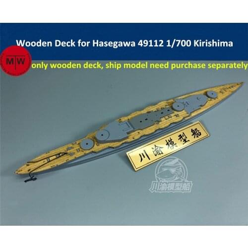 1/700 Scale Wooden Deck for Hasegawa 49112 IJN Battleship Kirishima Model Kits