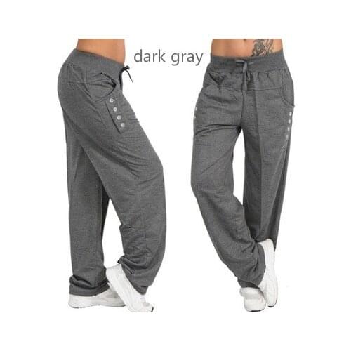 DERNMUUR Women's Trousers Harem Pants