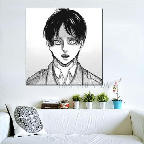 Eren Jeager Kyojin Yeager Titan Shingeki SNK Manga No Attack on Titan characters Home Decor Wall Art Print Canvans Poster
