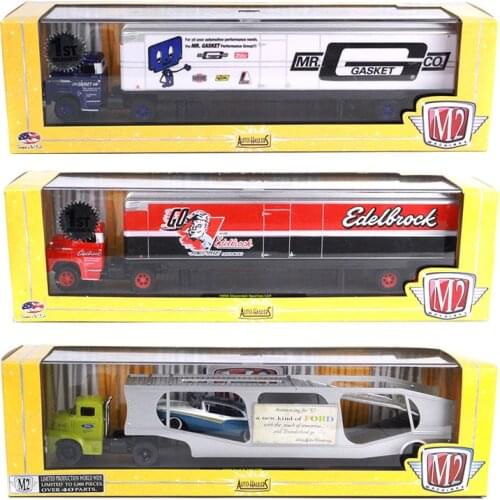 M2machines 1/64 Ford Delivery Trucks Trailer Diecast Collection of Die-casting Simulation Alloy Model Children Toys