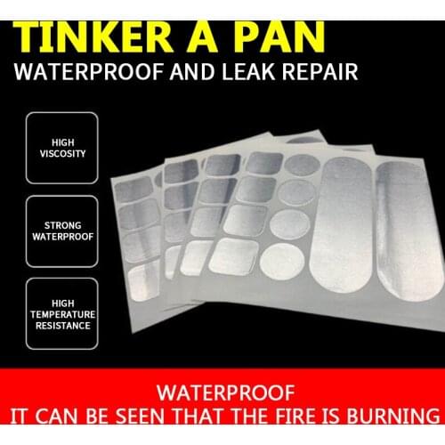 Kitchen Stainless Steel Repair Pot Bottom Loopholes Mending Seams High Temperature Fire-resistant Waterproof Aluminum Foil Tape