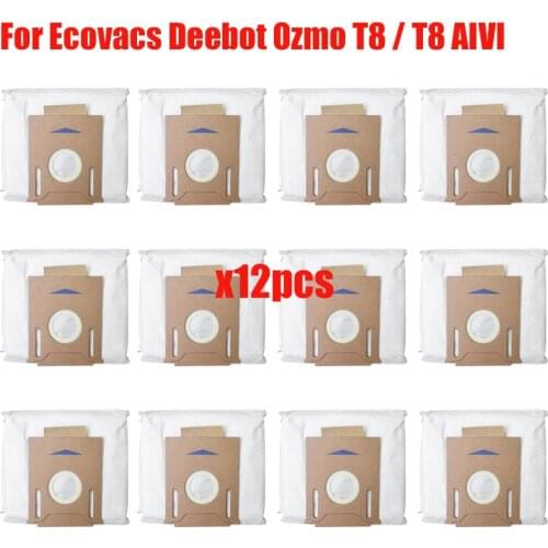 Dust Bags For Ecovacs Deebot Ozmo T8 T8 AIVI Vacuum Cleaner Robot Parts High Capacity Leakproof Dust Bag Replacement Accessories