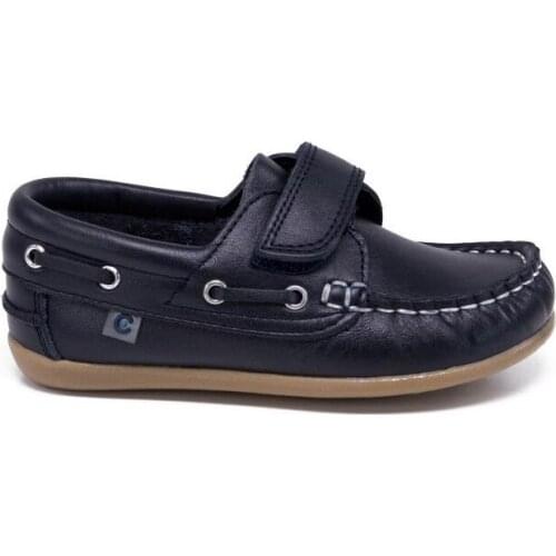 Nautical boy in napa color navy with velcro, of Coons