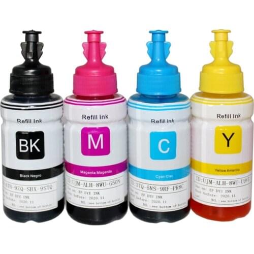 YLC 4*70ml ink refill ink kit Compatible for Epson printer L100 L101 L110 L120 L200 L201 L210 L220 L300 L350 L355 L550 L555 L566