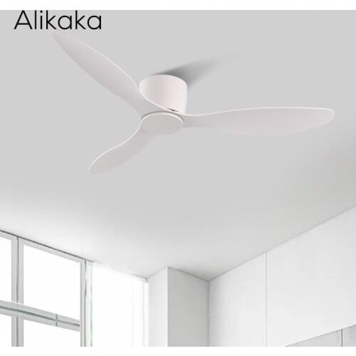 Height 17cm Modern Low Profile Ceiling Fan Without Lights Dc Ceiling Fans With Remote Control Home Simple No Lamp 220v