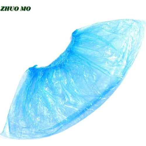 1200pcs Disposable Boot Shoes Covers Indoor Protect Home Floors Outdoors Water Resistant Cover PE plastic Waterproof Shoe Covers