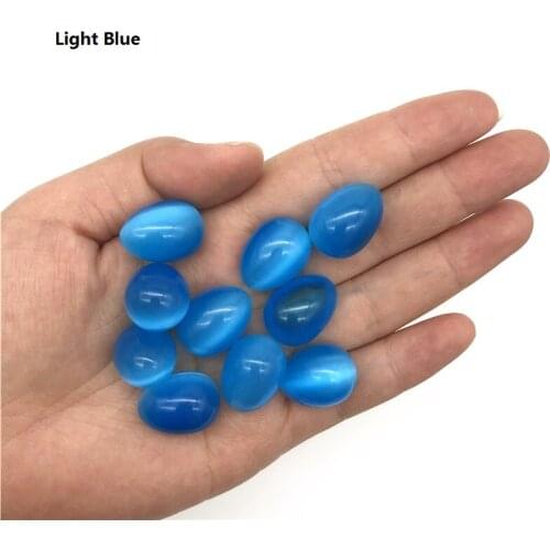 Wholesale Mini Beautiful Yellow Blue Green Red Cat Eyes Egg Shaped Crystal Stones Specimen Healing Natural Quartz Crystals