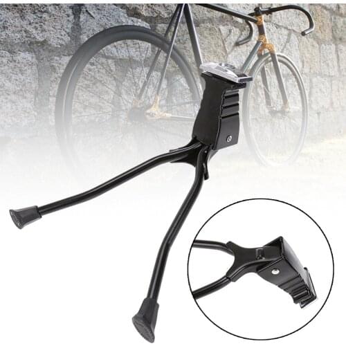 Bike Kickstand Parking Rack Bike Kickstand Center Mount Double-Leg Kickstand for Mountain Bikes 26" and Above