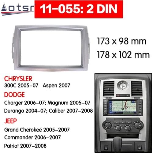 Car Radio frame Audio Fascia For CHRYSLER 300C 2005 - 2007 Car Stereo Radio Fascia Panel Installation Adapter DVD player Frame