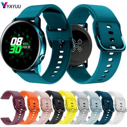 YAYUU Soft Silicone Band For Samsung Gear S2/S2 Classic/Sport/R732/R735 Bracelet Universal 20mm Watch Strap For Huawei Watch 2