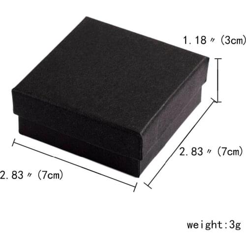 Rinhoo New Square Jewelry Box Necklace Bracelet Jewelry Box Creative Gift White Black Box Jewelry Box Wholesale Simple Style