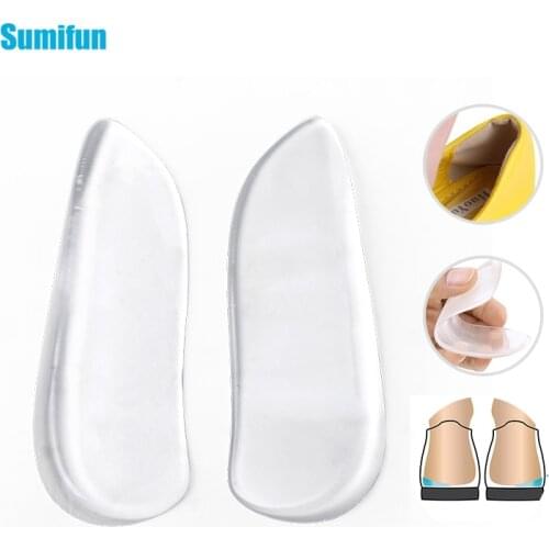 Sumifun 2Pcs Silicone Insoles Orthotics X/O-type Legs Corrector Gel Pillow For Heel Orthopedic Insoles Shoes Pad For Feet Care
