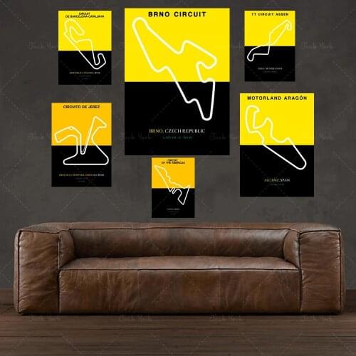 Track painting painting poster print canvas wall art picture living room decoration